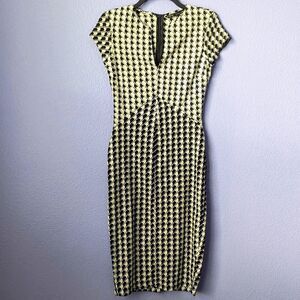 Women's Zara Basics Dress Pencil Skirt Small Houndstooth Dark Academia Punk Goth